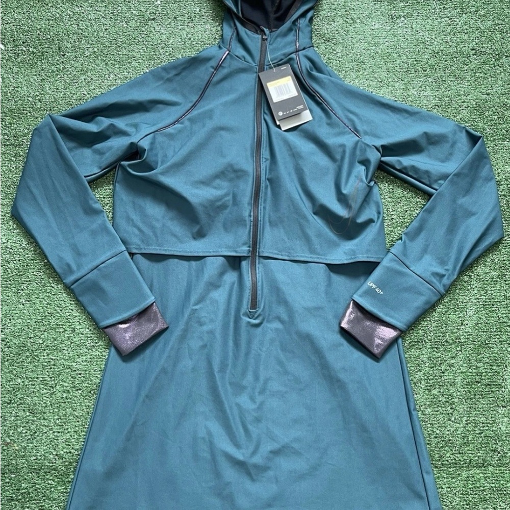 New Nike Swim Victory Luxe Modest Tunic Dress Swimsuit Coverup women large - Picture 4 of 9